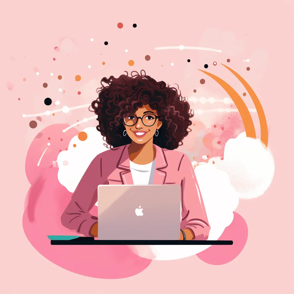 Created by Saran with AI Turn your PLR into profitable Side Hustles, lady blogger, PLR, Canva, Traffic