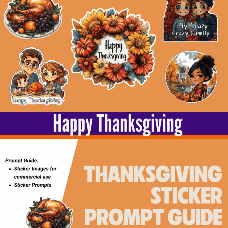 Thanksgiving sticker prompt guide