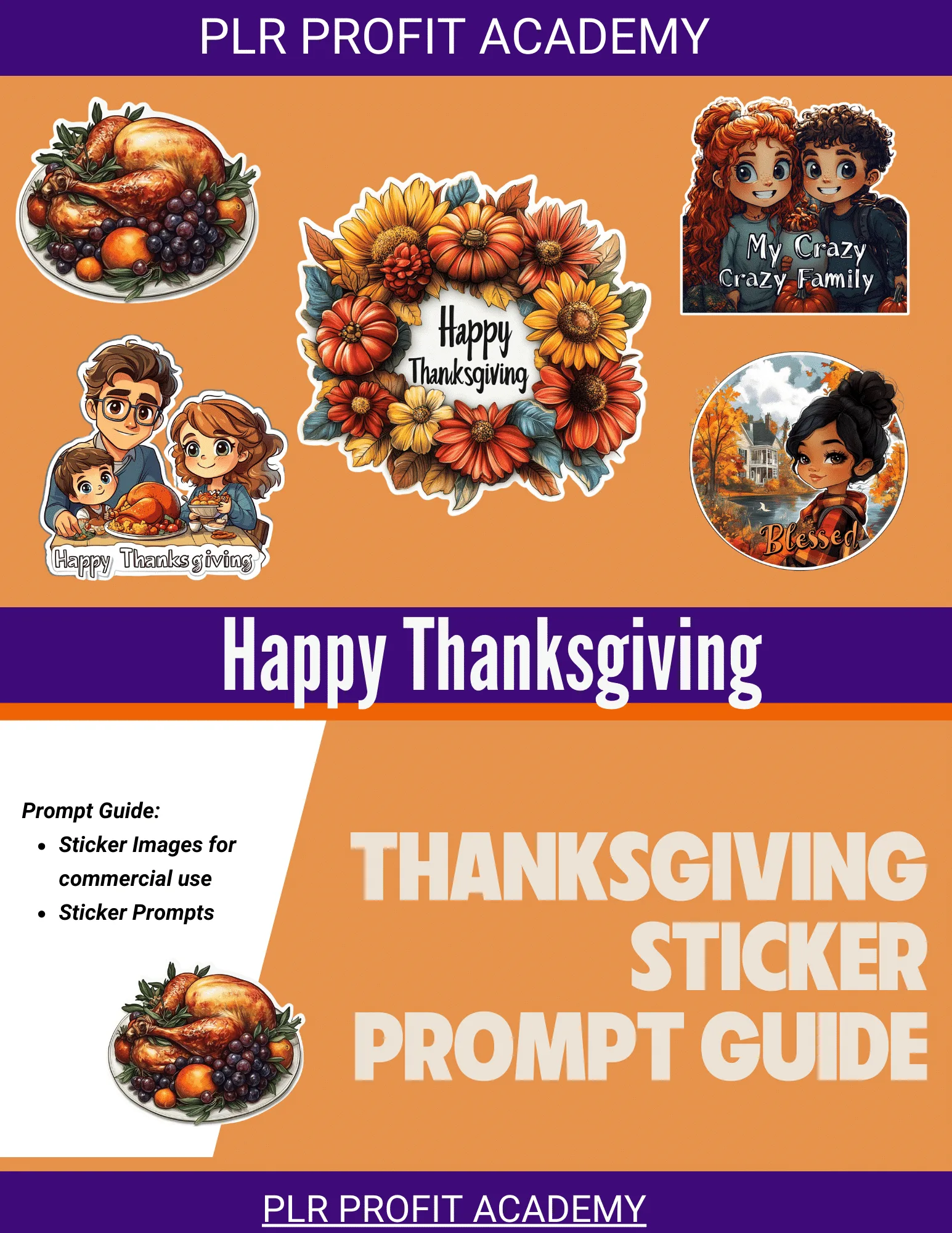Thanksgiving sticker prompt guide