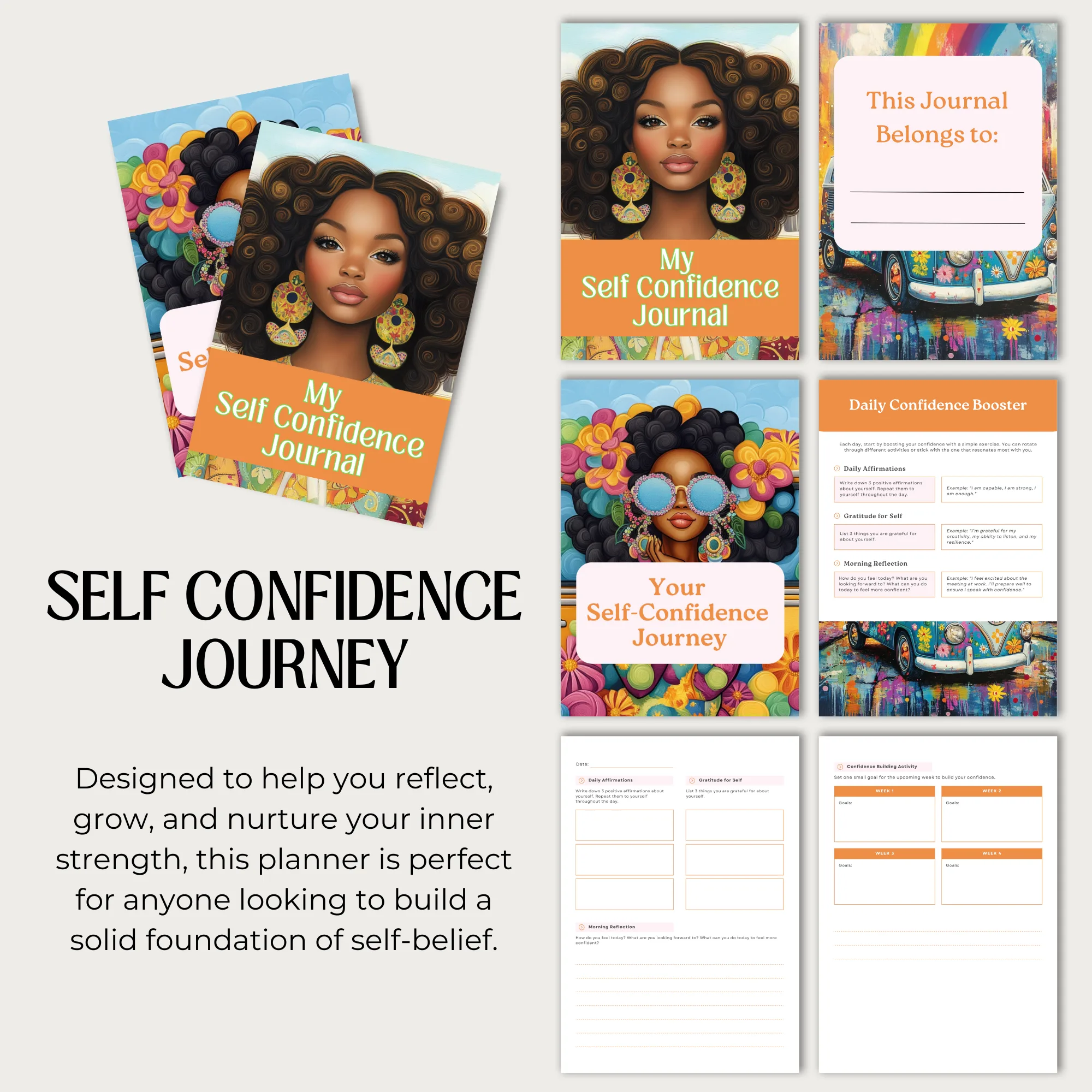 Retro Vibes Confidence Journal - Image 3