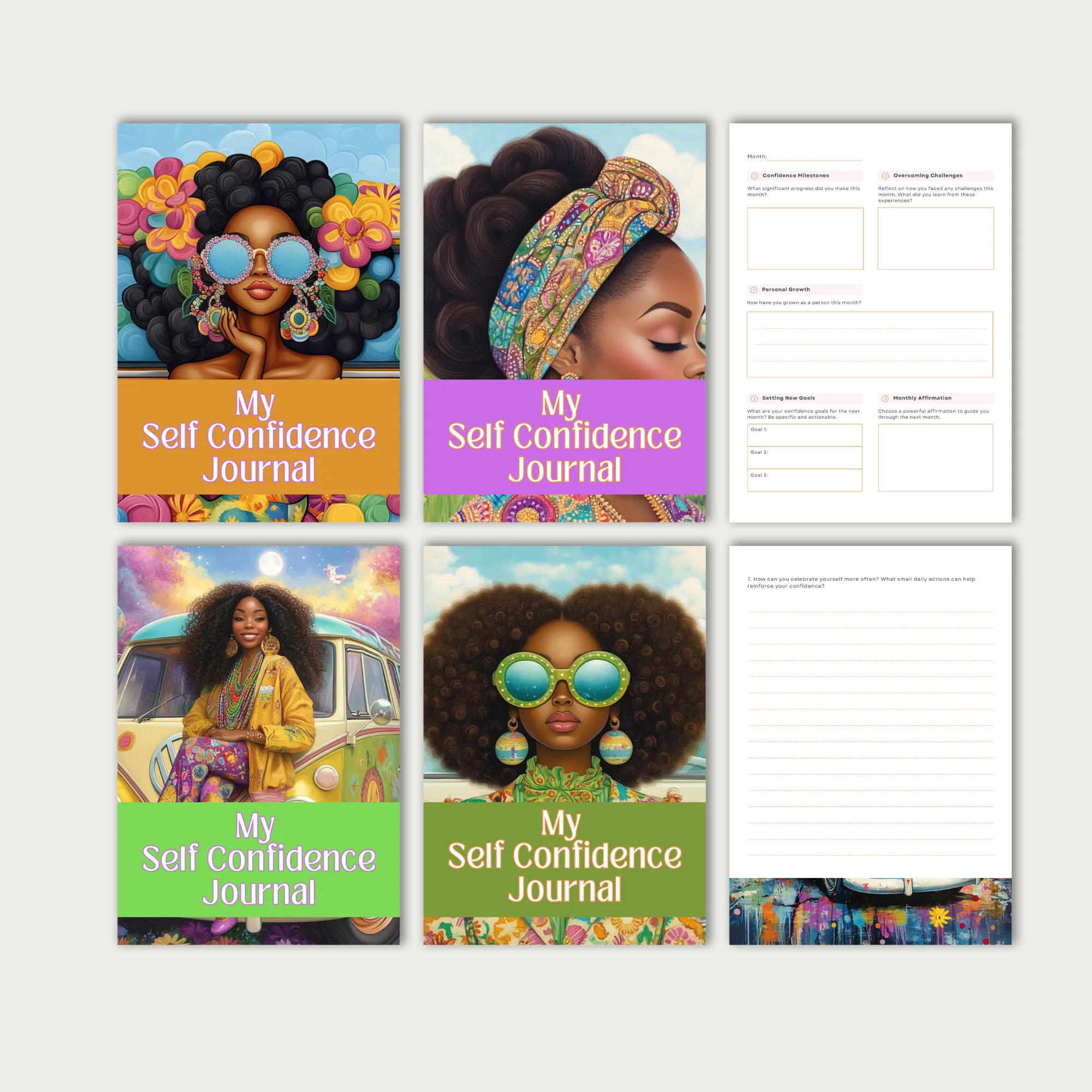 Retro Vibes Confidence Journal - Image 5