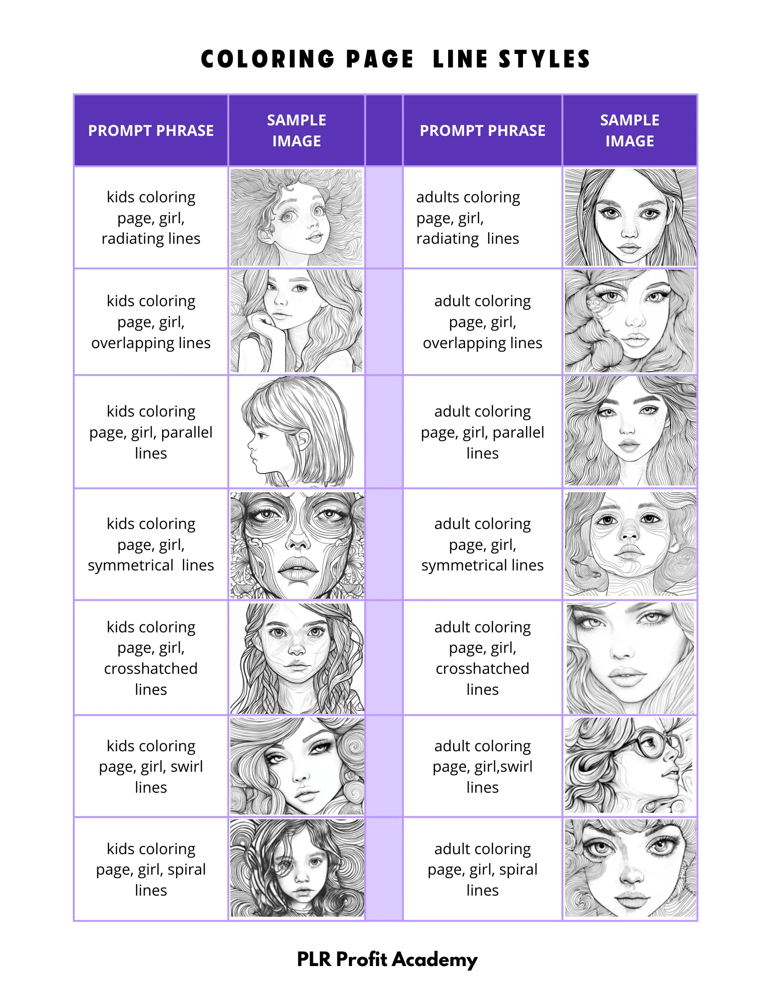 30 Coloring Page Line Styles - Image 4