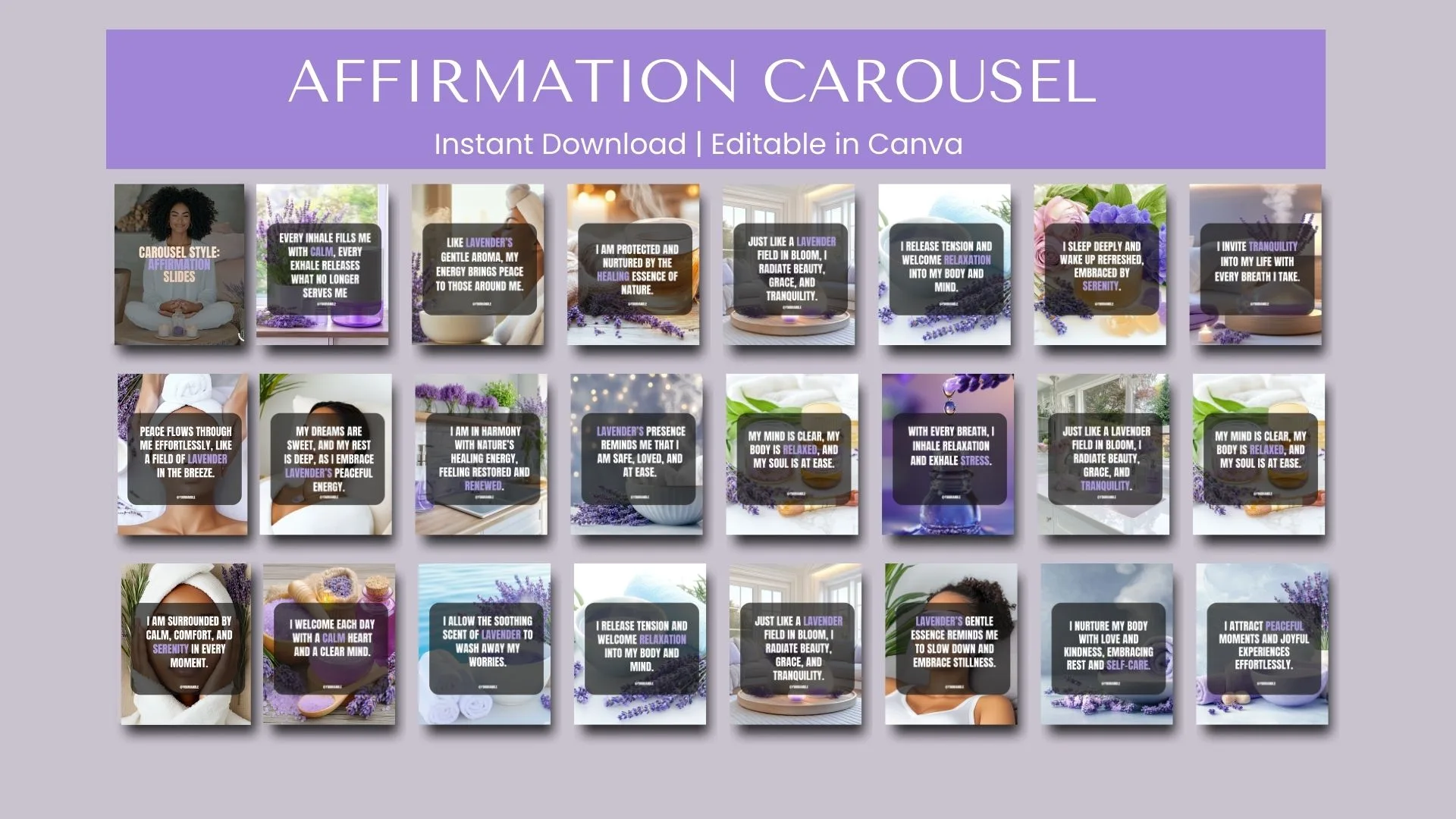 affirmation carousel (1) Lavender Carousel