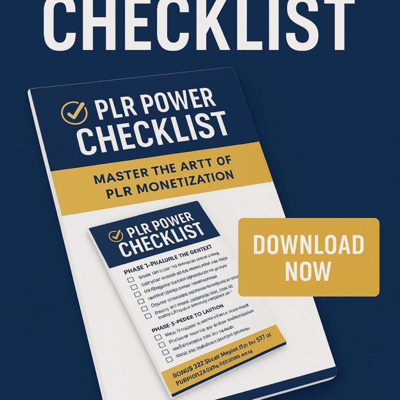 PLR Power Checklist