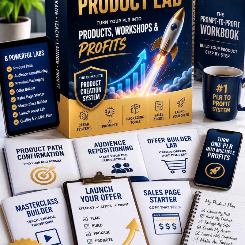 Prompt-to-Profit PLR product lab