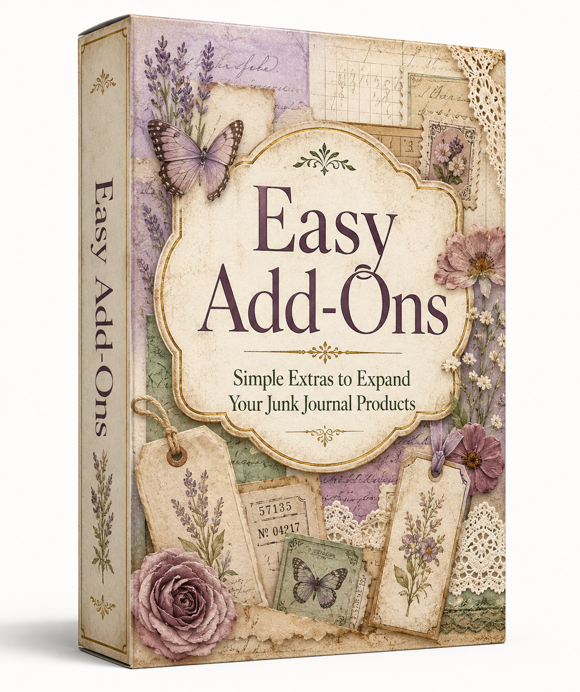 Junk Journal Easy Add-On Products guide cover