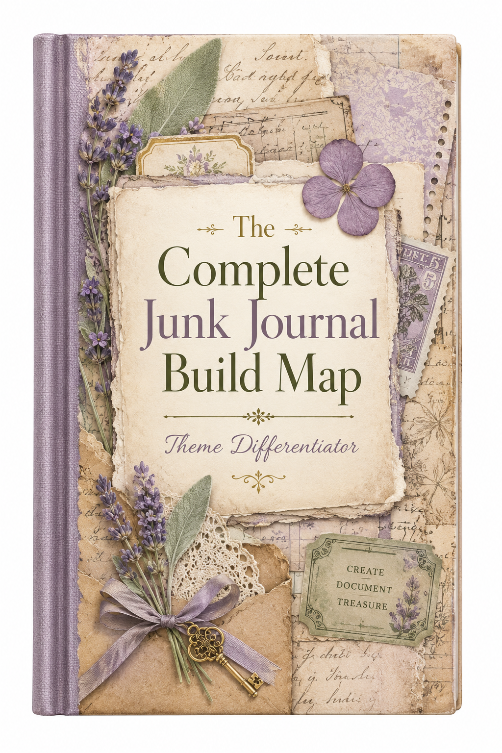 The Complete Junk Journal Build Map bonus cover